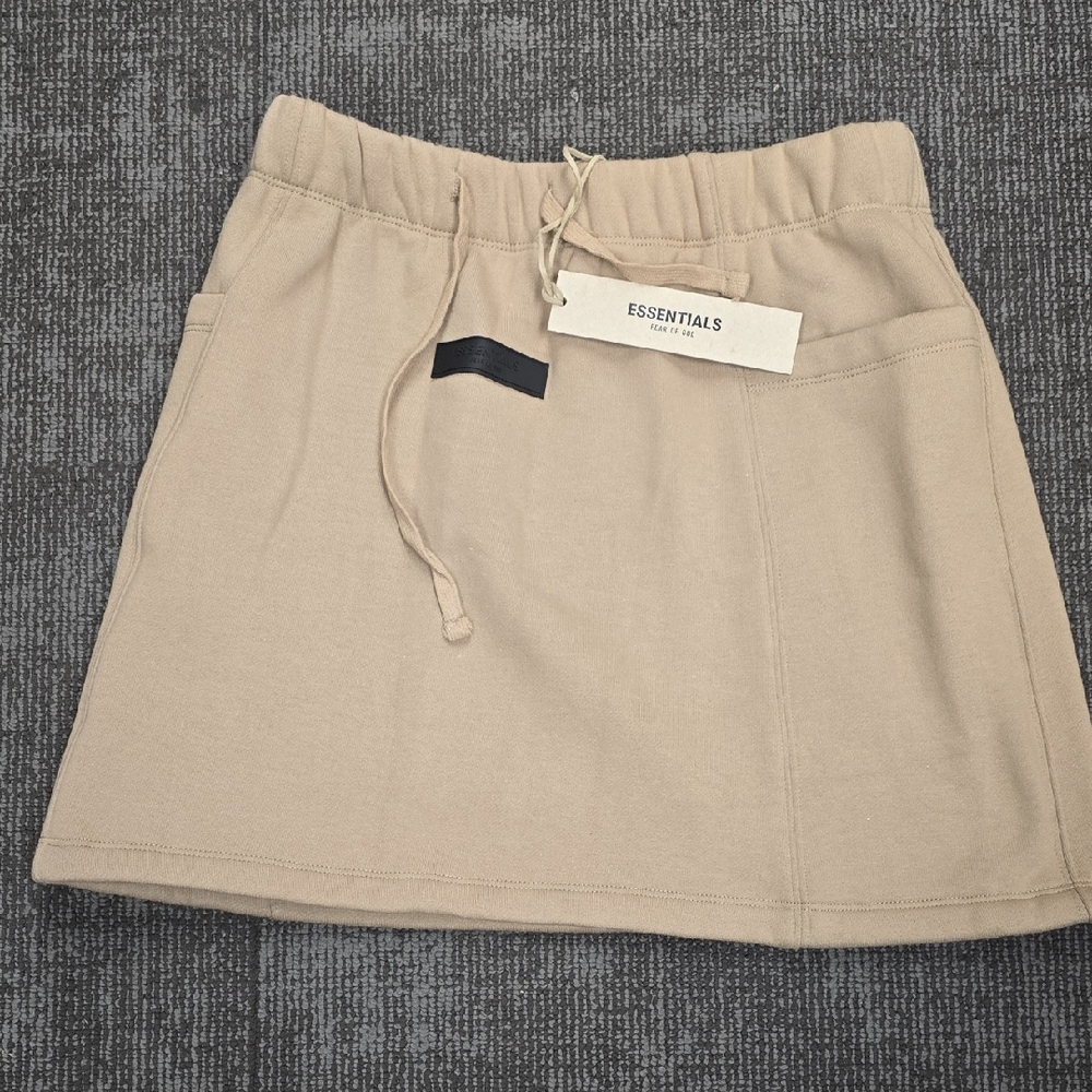 Essentials Tan A-Line Mini Skirt Casual Resort Wear
